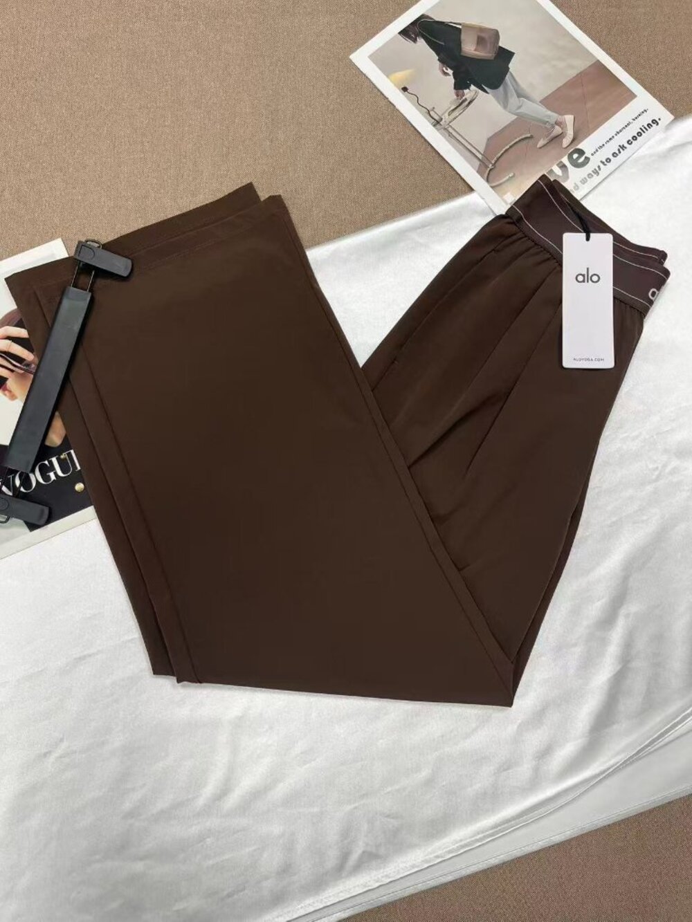 NWT ALO Yoga Suit Up Trouser (Regular M) Espresso Brown Casual / Office ๐โจ - Picture 4 of 8